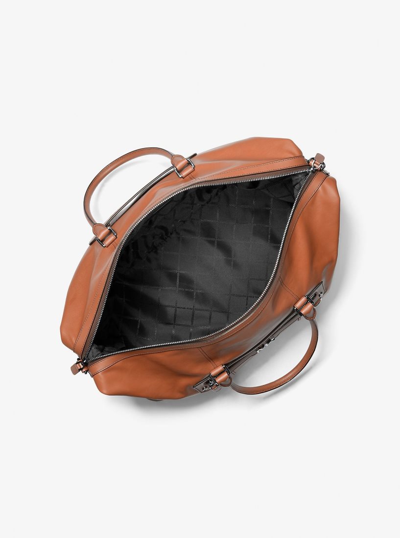 Sac Polochon Michael Kors Varick Leather Duffel Bag Homme Luggage | 1584ILVQO
