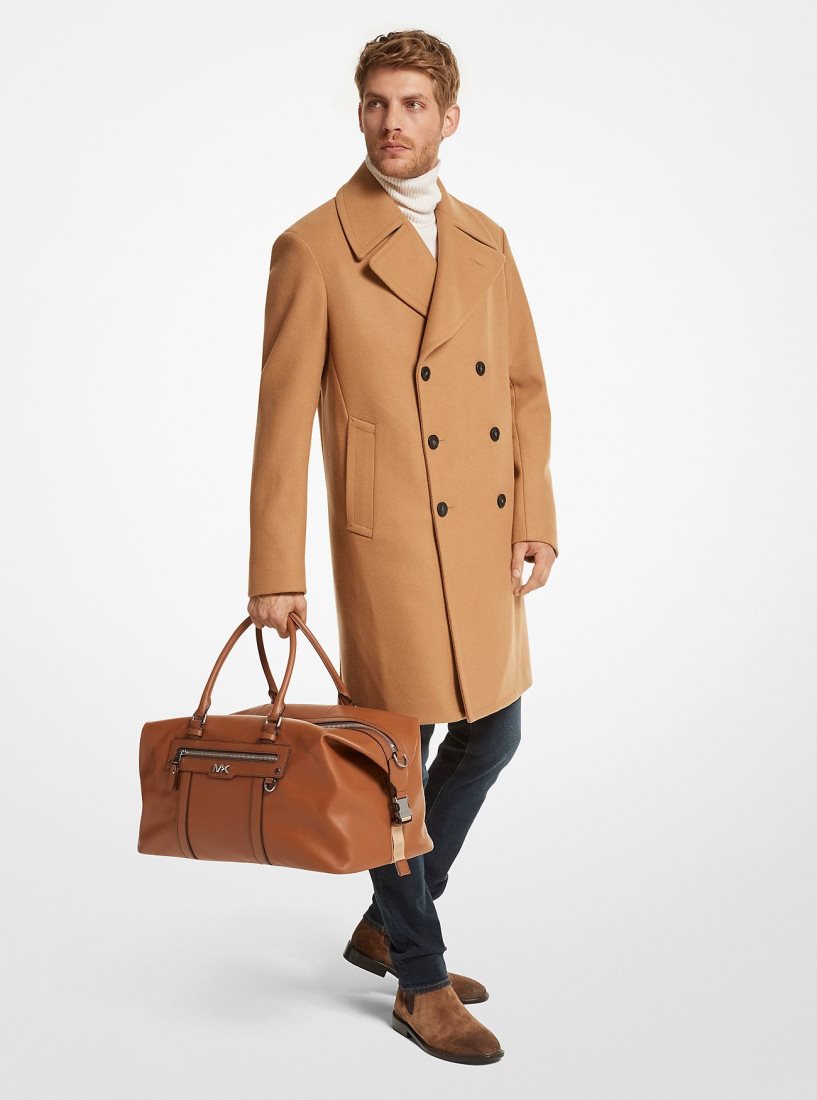 Sac Polochon Michael Kors Varick Leather Duffel Bag Homme Luggage | 1584ILVQO