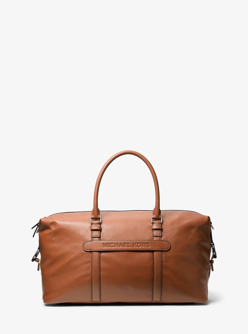 Sac Polochon Michael Kors Varick Leather Duffel Bag Homme Luggage | 1584ILVQO