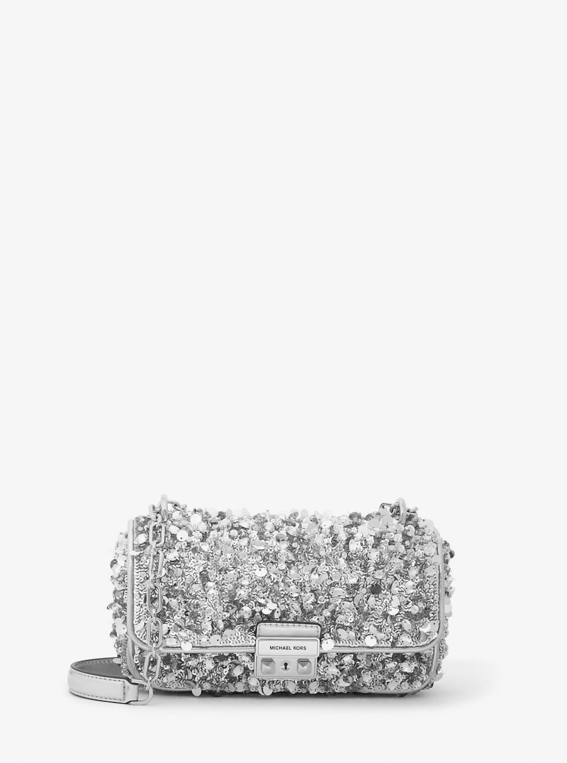 Sac Porté Épaule Michael Kors Limited-Edition Tribeca Small Hand-Embellished Shoulder Bag Femme Argent | 2706KNOHI