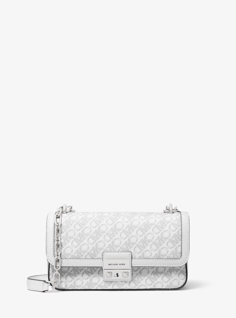 Sac Porté Épaule Michael Kors Tribeca Small Empire Signature Logo Shoulder Bag Femme Opt/Allum | 3102TAYWO