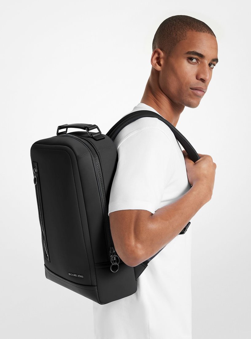 Sacs à Dos Michael Kors Brooklyn Scuba Backpack Homme Noir | 2740RAMSU