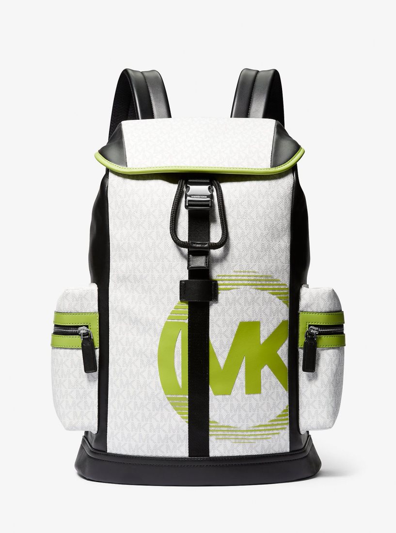 Sacs à Dos Michael Kors Cooper Logo Utility Backpack Homme Vert Clair | 6907IQZPD