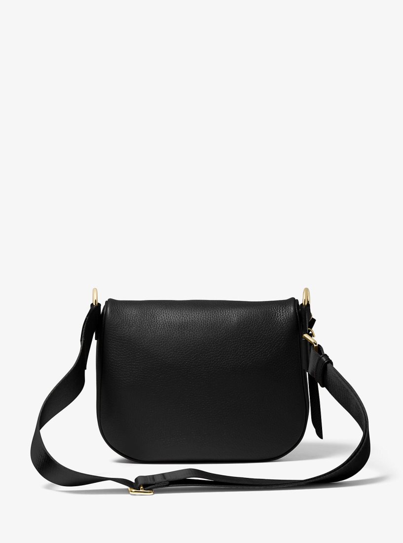 Sacs à Dos Michael Kors Slater Medium Pebbled Leather Sling Pack Femme Noir | 3851PJQEU