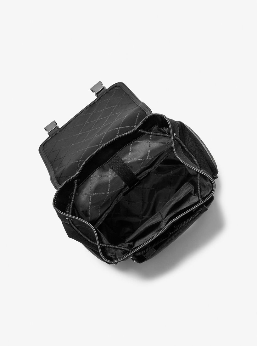 Sacs à Dos Michael Kors Varick Leather Backpack Homme Noir | 3604AJDNF