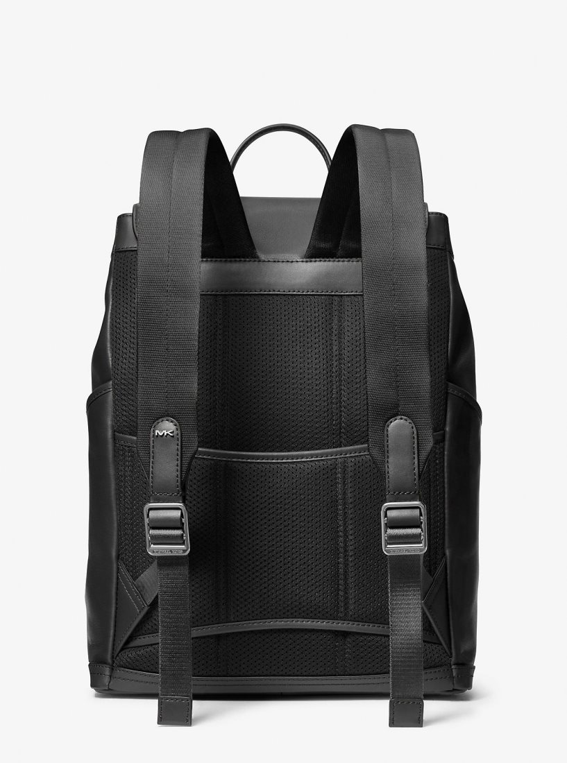 Sacs à Dos Michael Kors Varick Leather Backpack Homme Noir | 3604AJDNF