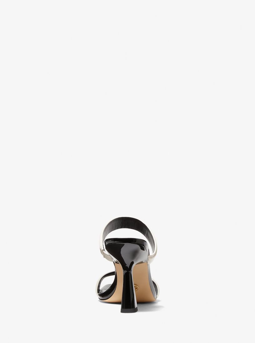 Sandale Michael Kors Clara Two-Tone Patent Leather Sandal Femme Multicolore | 6087YFDLI