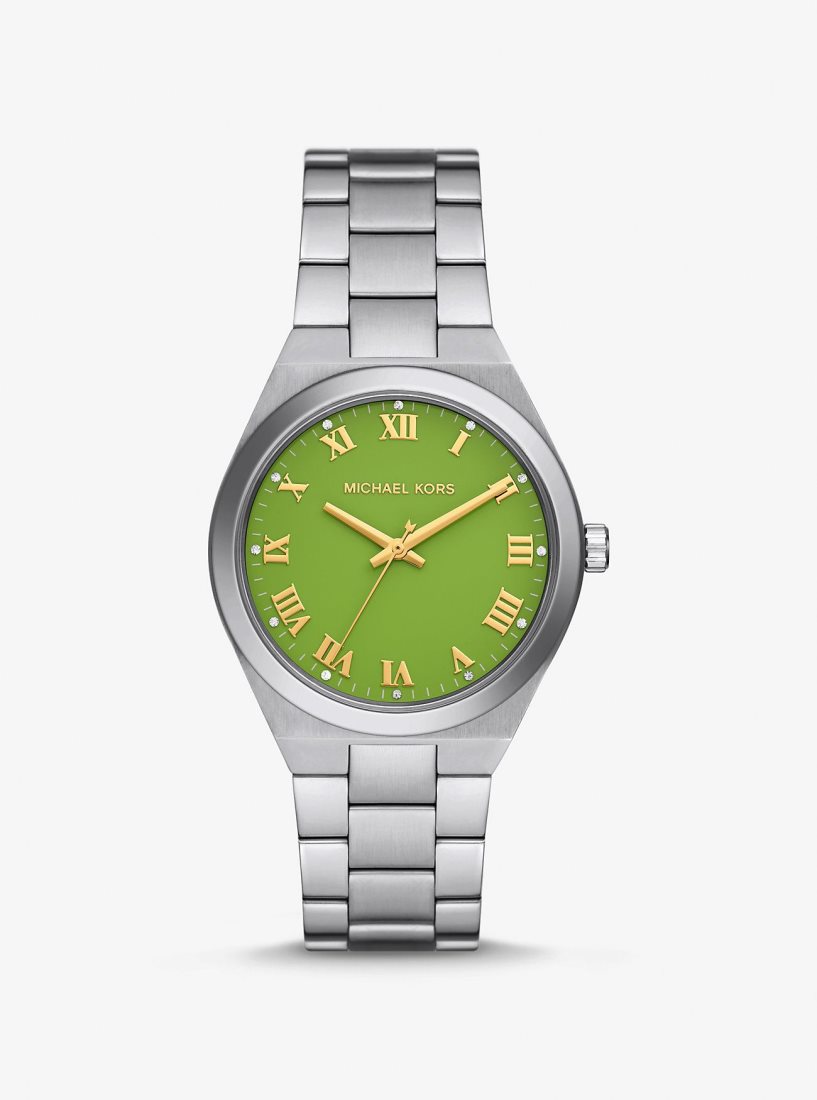 Silver-tone Michael Kors Lennox Silver-Tone Watch Femme Pear | 0618SABTI