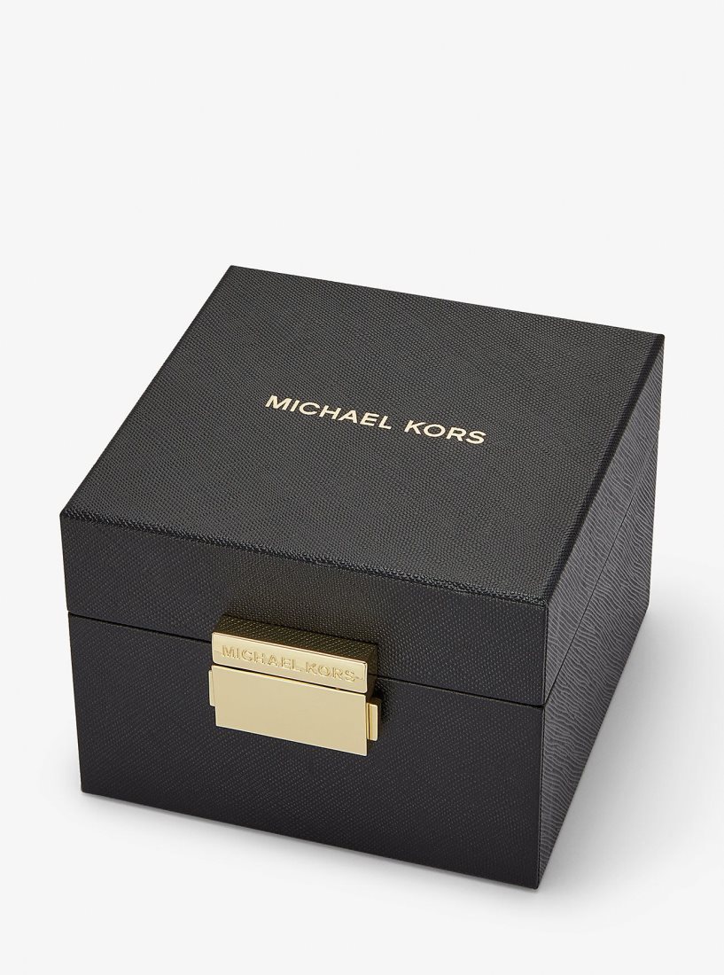 Silver-tone Michael Kors Lexington Pave Silver-Tone Watch and Bracelet Set Femme Argent | 9138AFQSX