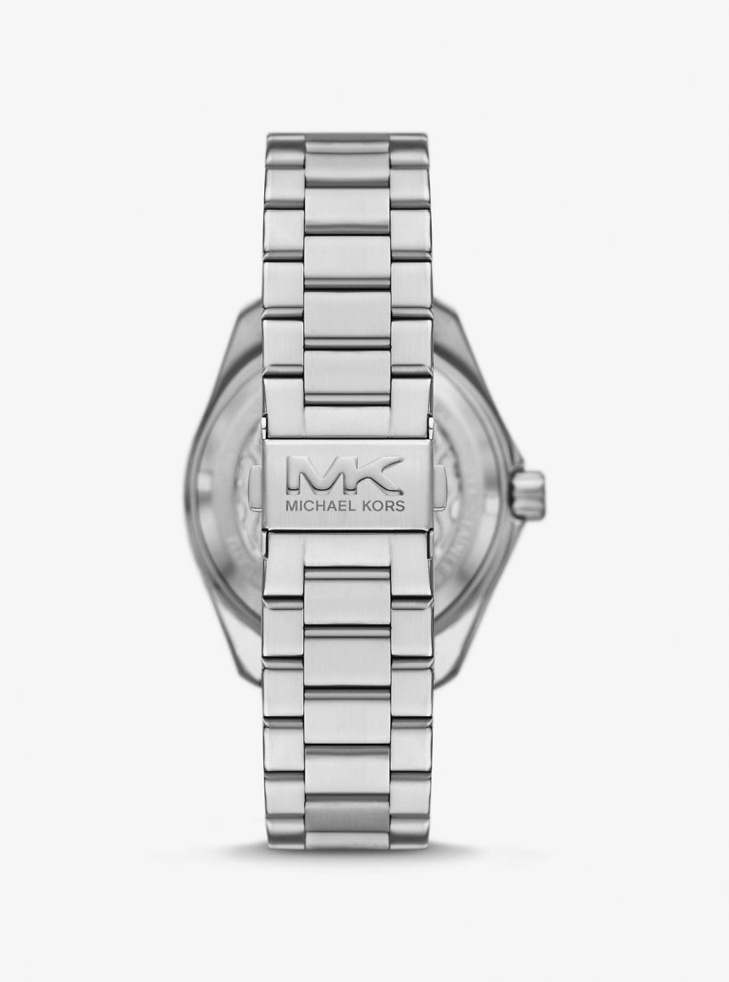 Silver-tone Michael Kors Oversized Maritime Silver-Tone Watch Homme Two Tone | 4179OTYWP