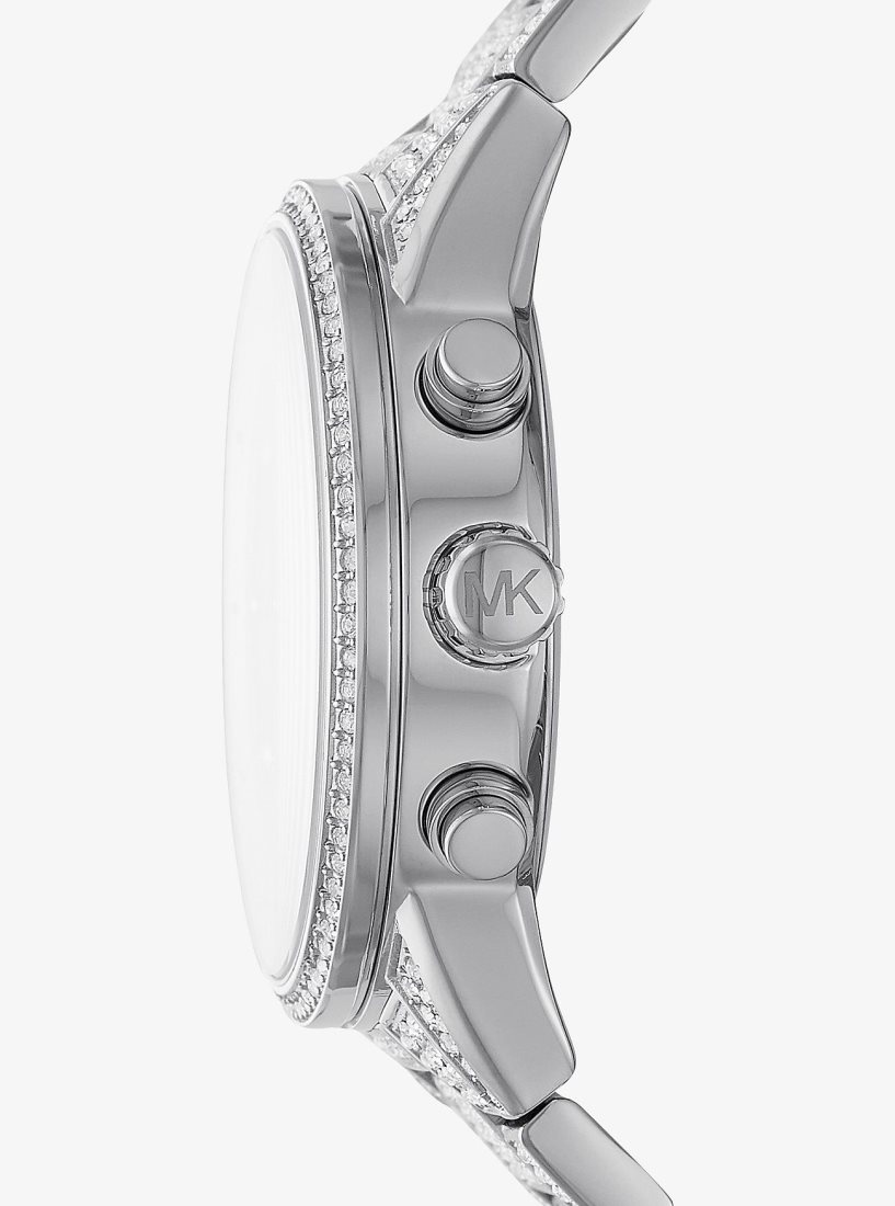Silver-tone Michael Kors Ritz Pave Silver-Tone Watch Femme Argent | 1403UGPOZ