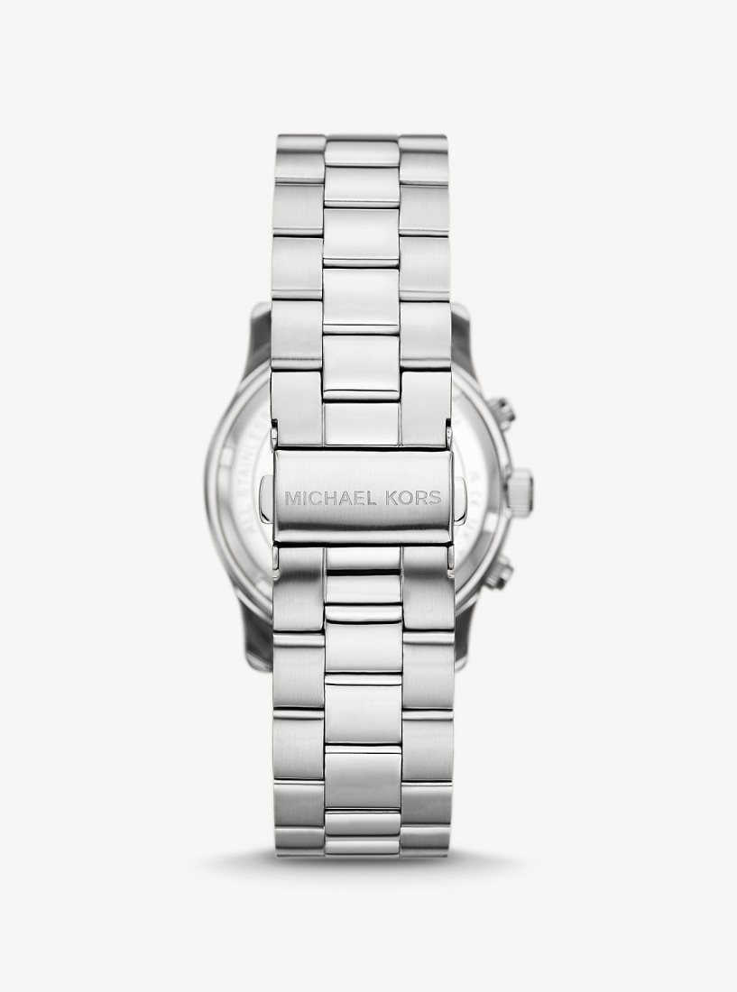 Silver-tone Michael Kors Runway Silver-Tone Watch Homme Argent | 0136TBDVG