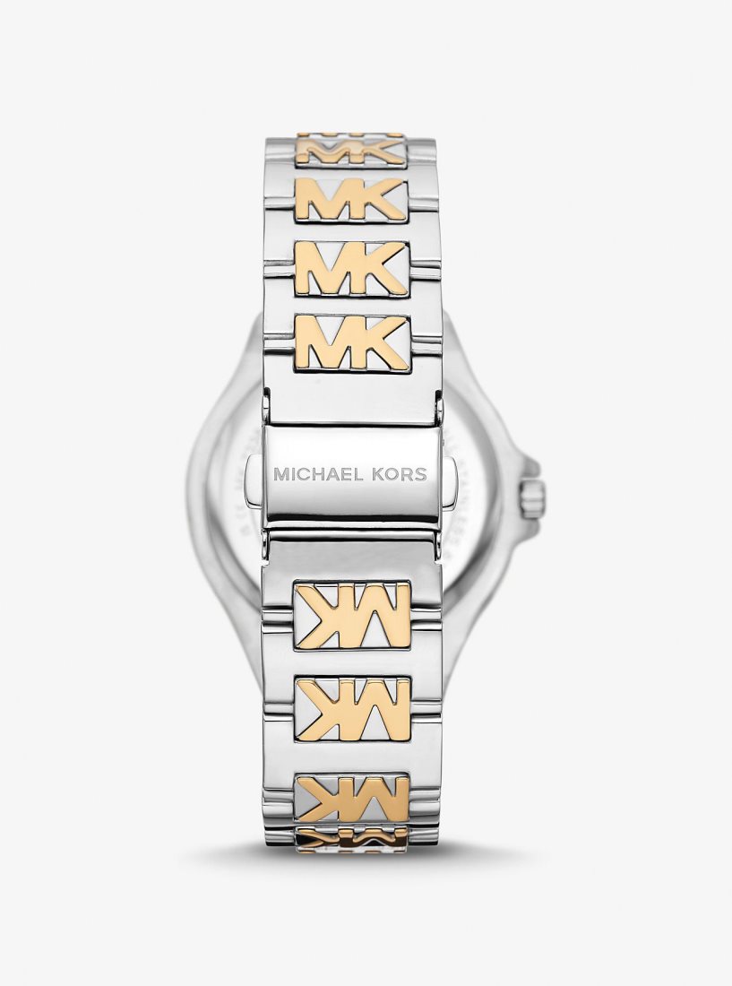 Two-tone Michael Kors Lennox Pave Two-Tone Logo Watch Femme Two Tone | 2164JUTRC