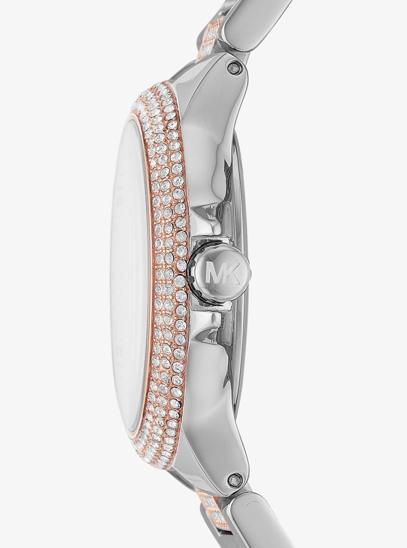 Two-tone Michael Kors Mini Camille Pave Two-Tone Watch Femme Two Tone | 0968VPANB