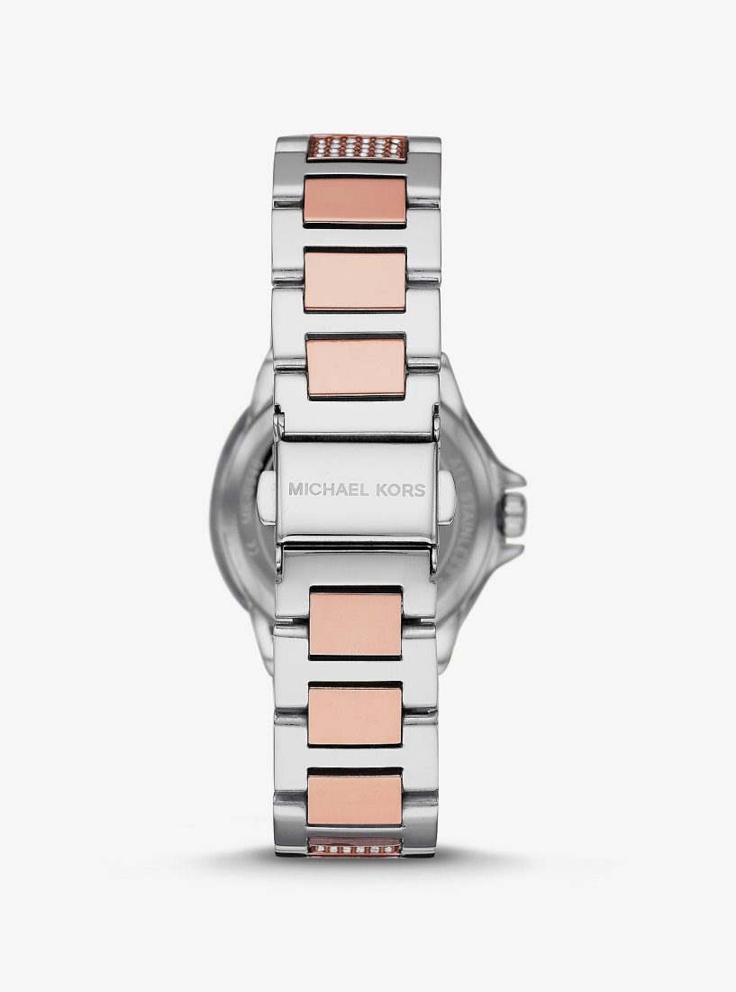 Two-tone Michael Kors Mini Camille Pave Two-Tone Watch Femme Two Tone | 0968VPANB
