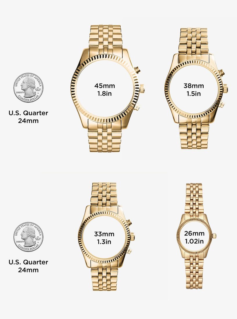 Two-tone Michael Kors Mini Lauryn Pave Two-Tone Watch Femme Two Tone | 0791UOSKN