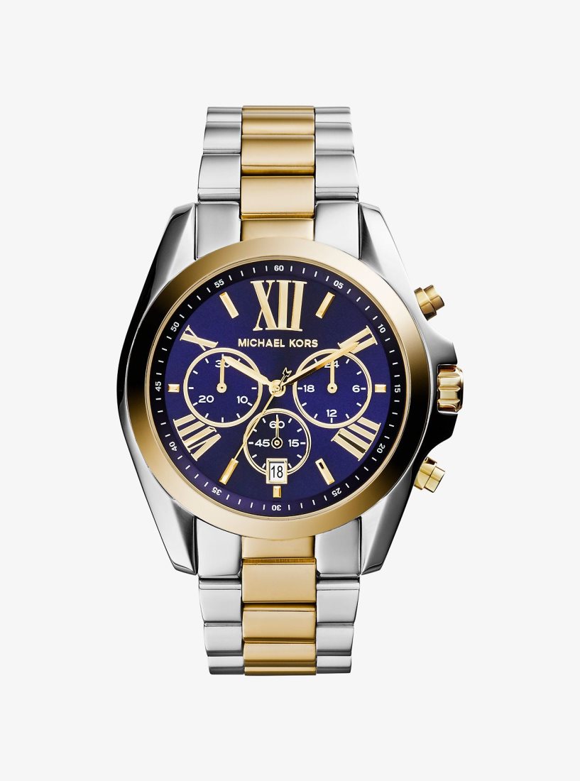 Two-tone Michael Kors Oversized Bradshaw Two-Tone Watch Homme Two Tone | 7435KSWUJ