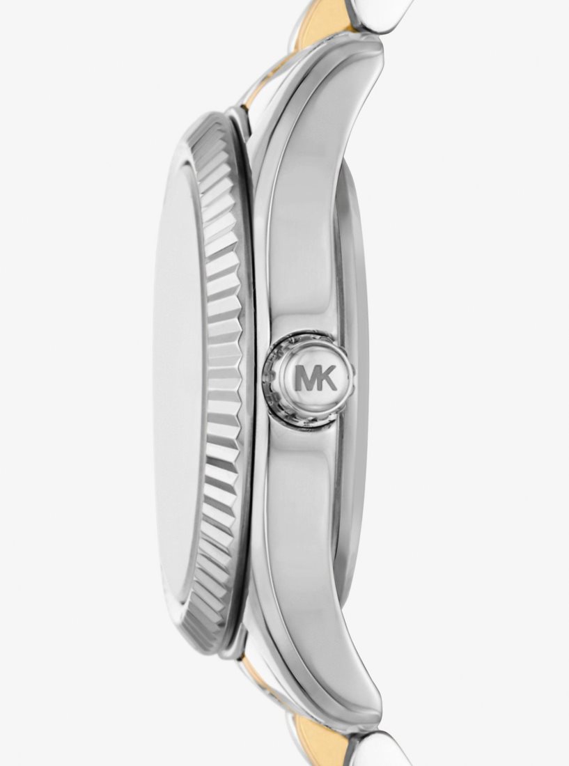 Two-tone Michael Kors Petite Lexington Pave Two-Tone Watch Femme Two Tone | 2409FSPQN