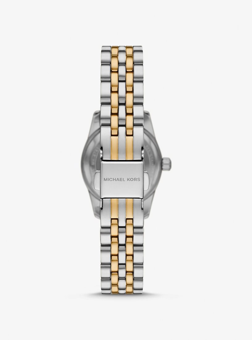 Two-tone Michael Kors Petite Lexington Pave Two-Tone Watch Femme Two Tone | 2409FSPQN