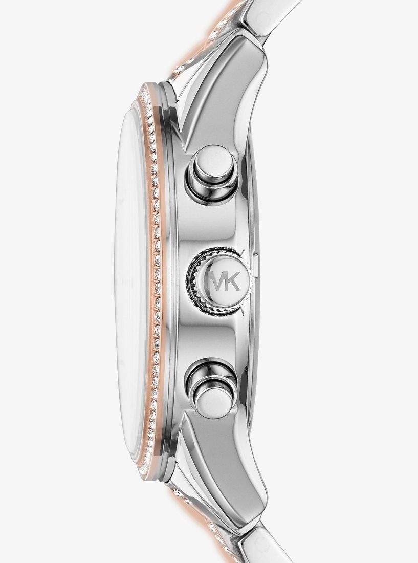 Two-tone Michael Kors Ritz Pave Two-Tone Watch Femme Two Tone | 3619JBZCY