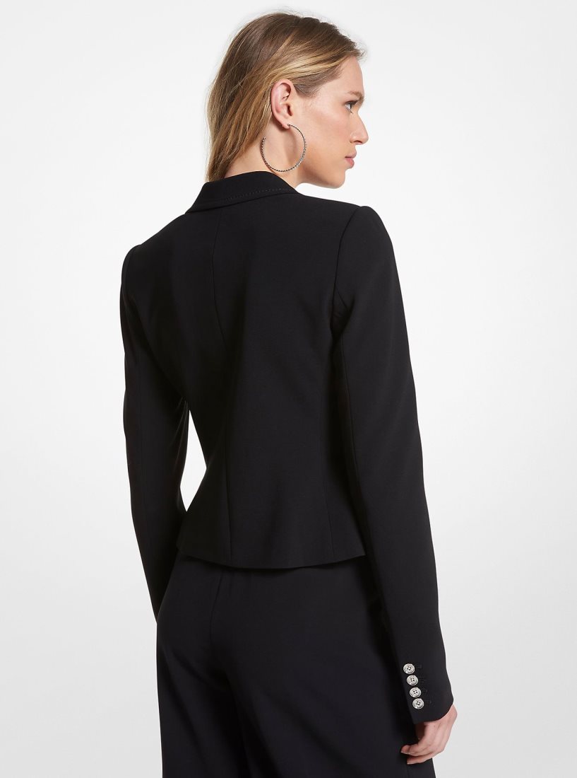 Vestes Michael Kors Cropped Crepe Blazer Femme Noir | 2194UNLYP