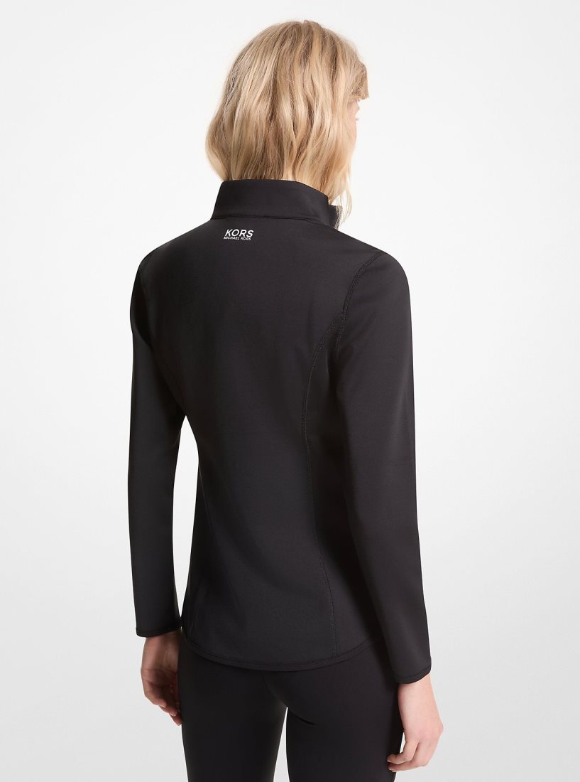 Vestes Michael Kors Mixed-Media Jacket Femme Noir | 8672IOCVW