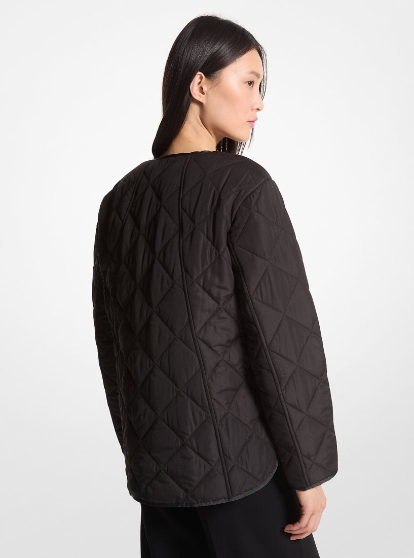 Vestes Michael Kors Quilted Field Jacket Femme Noir | 6193NRBQC