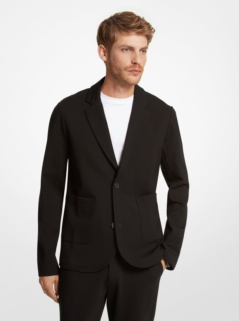 Vestes Michael Kors Stretch Ponte Blazer Homme Noir | 2190QLODC